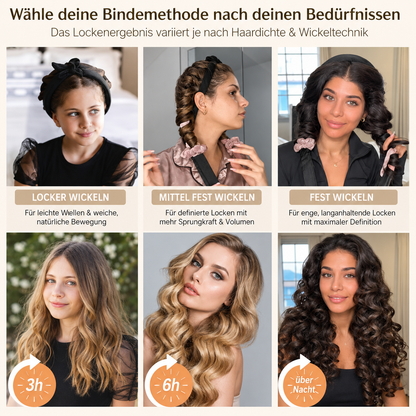 Hitzefrei Lockenwickler – Sanftes Styling ohne Wärme
